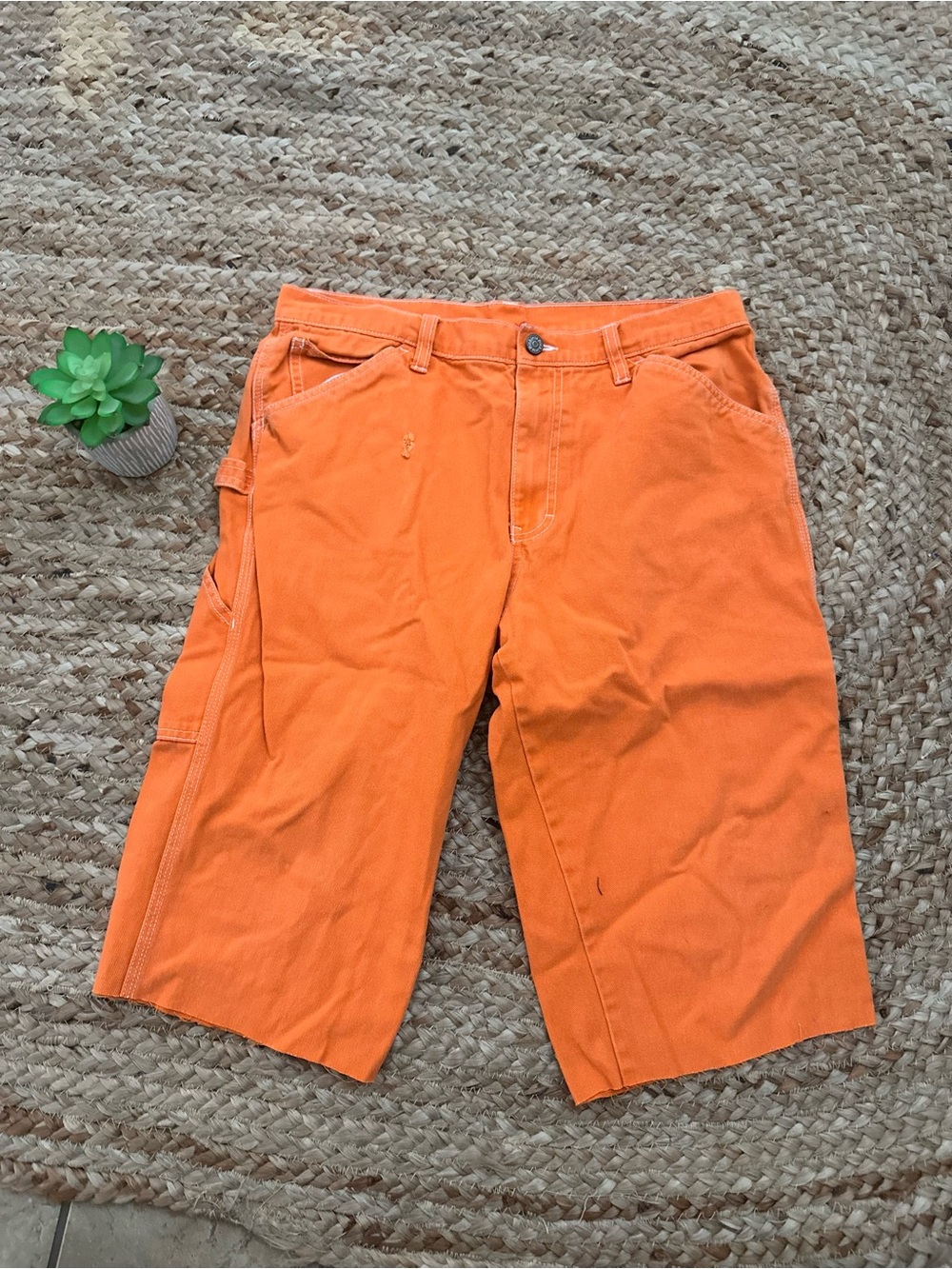 ORANGE DICKIES SHORTS